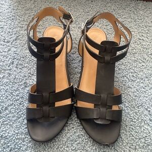 Franco Sarto black sandals size 9